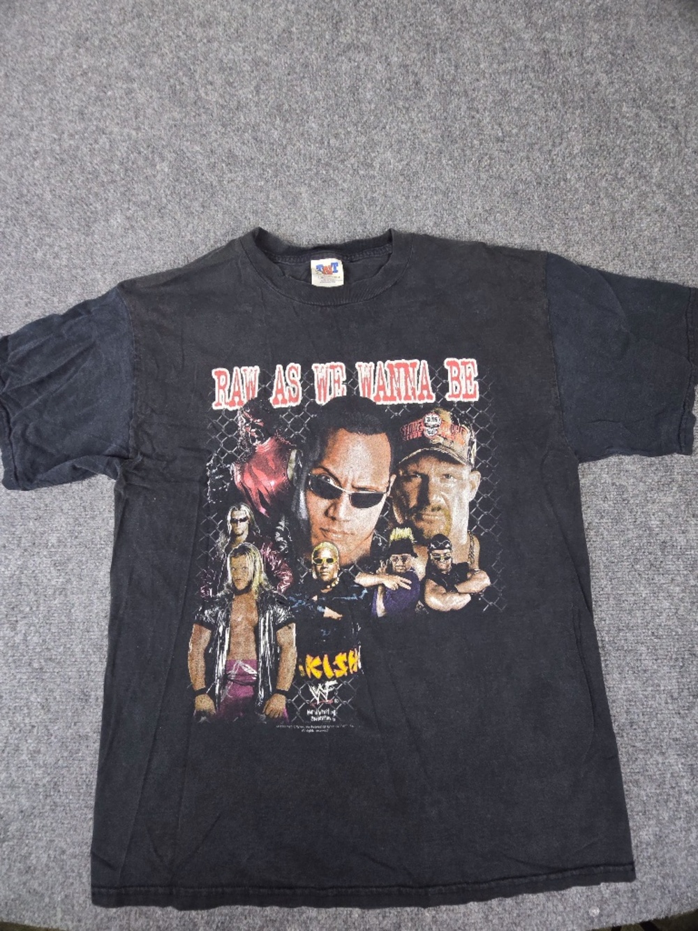 Vintage 2000 WWF Raw As We Wanna Be Shirt Size L Attitude Era Distresse